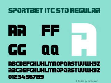 itc sportbet std regular font free download